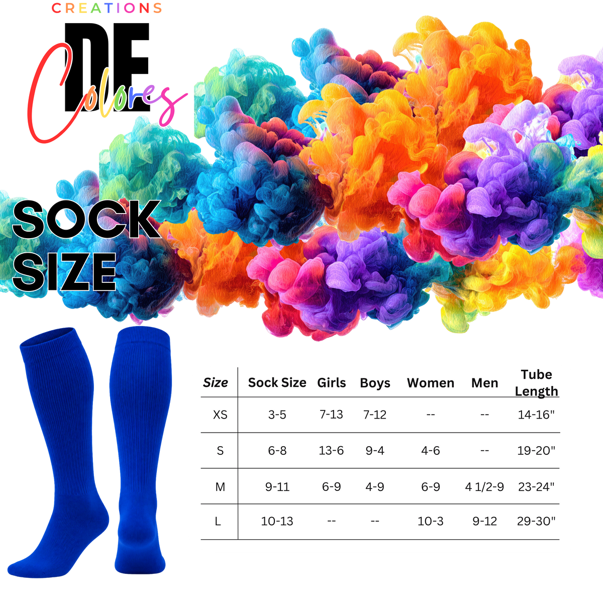 Royal Blue Soccer Socks